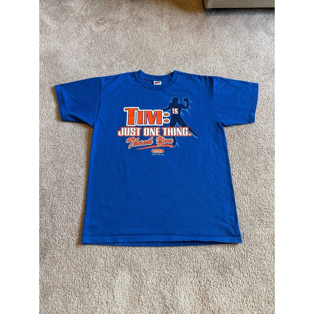 Vintage Tim Tebow Tribute Anvil Men’s Graphic Tee Size Large
